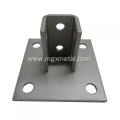 Steel Square Strut Channel Post Base Gray Steel Square Strut Channel Post Base Supplier